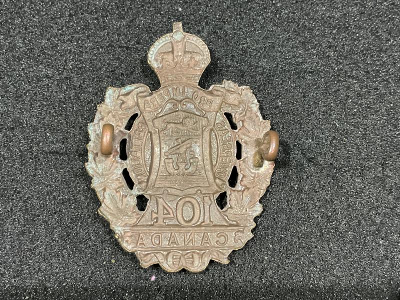WW1 CEF 104th Infantry Battalion cap badge