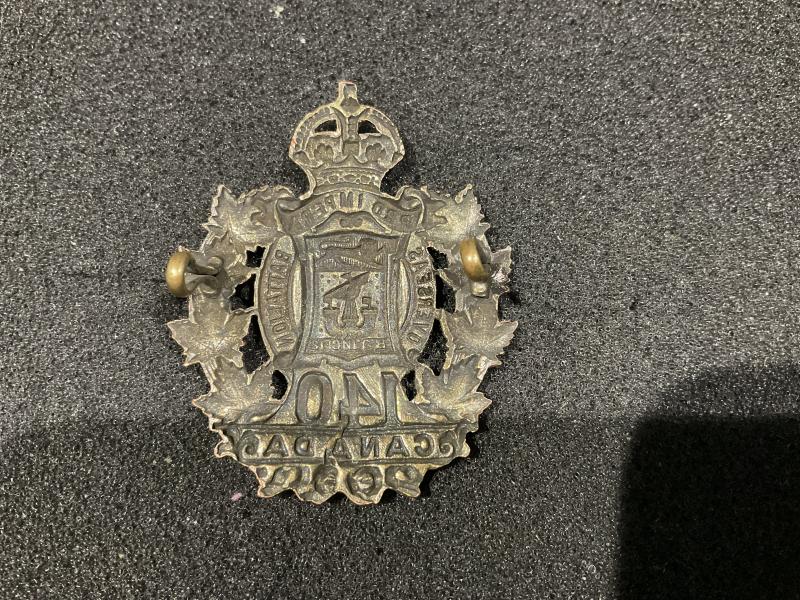 WW1 CEF 140th Infantry Battalion cap badge