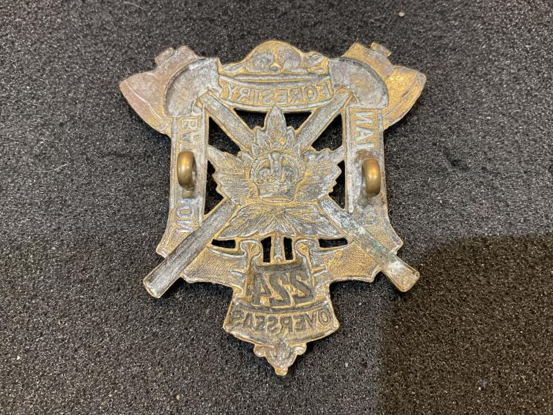 WW1 224th Canadian Forestry Battalion cap badge