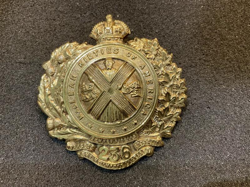 Gradia Militaria -  236th MACLEAN KILTIES OF AMERICA glengarry (type 2)