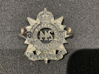 WW1 244th Inf Batt, Kitcheners Own Canada cap badge