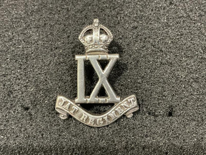 Gradia Militaria -  9th JAT Regt Officers solid silver 1925 dated cap badge