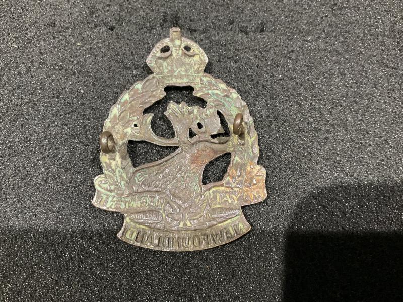 K/C Royal Newfoundland Regiment cap badge