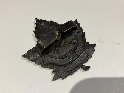 WW1 Canadian Service Chaplains, blackened w/m cap badge