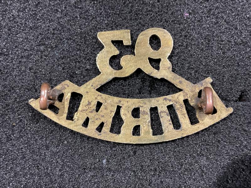 93rd Burma Infantry Officers shoulder title 1903-22
