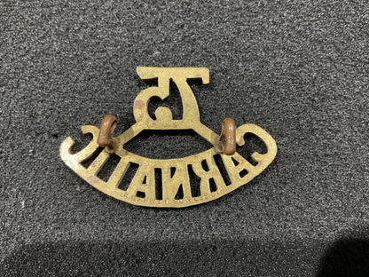 75th CARNATIC INFANTRY brass shoulder title by Gaunt