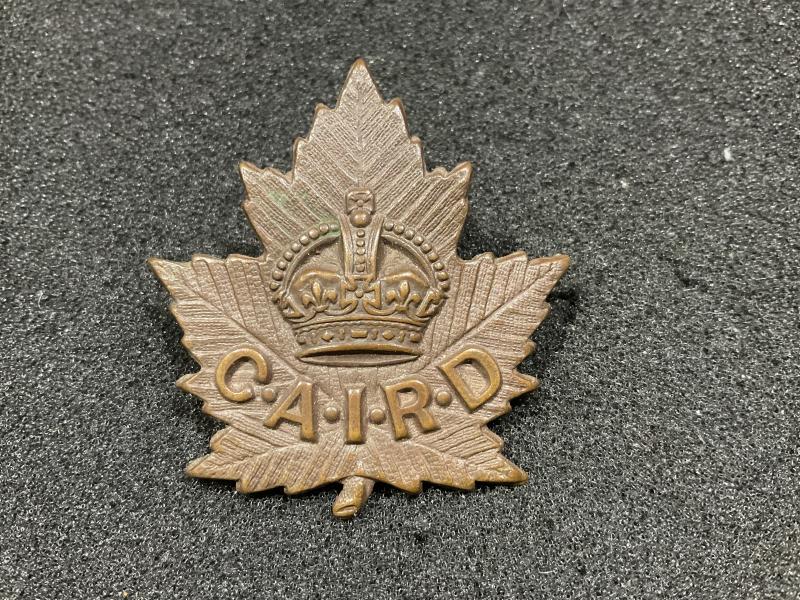 Gradia Militaria -  WW1 Canadian Arms Inspection Repair Depot cap badge