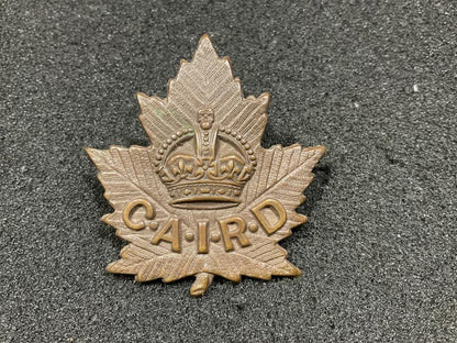 Gradia Militaria -  WW1 Canadian Arms Inspection Repair Depot cap badge