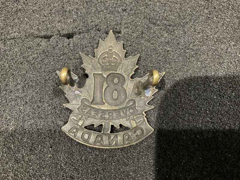 WW1 CEF 81st Infantry Battalion cap badge