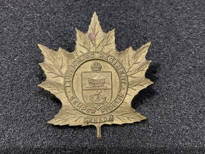 Gradia Militaria -  Canadian The Lunenburg Regiment cap badge