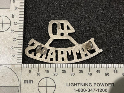 Indian 40th Pathans (1903-22) w/m shoulder title