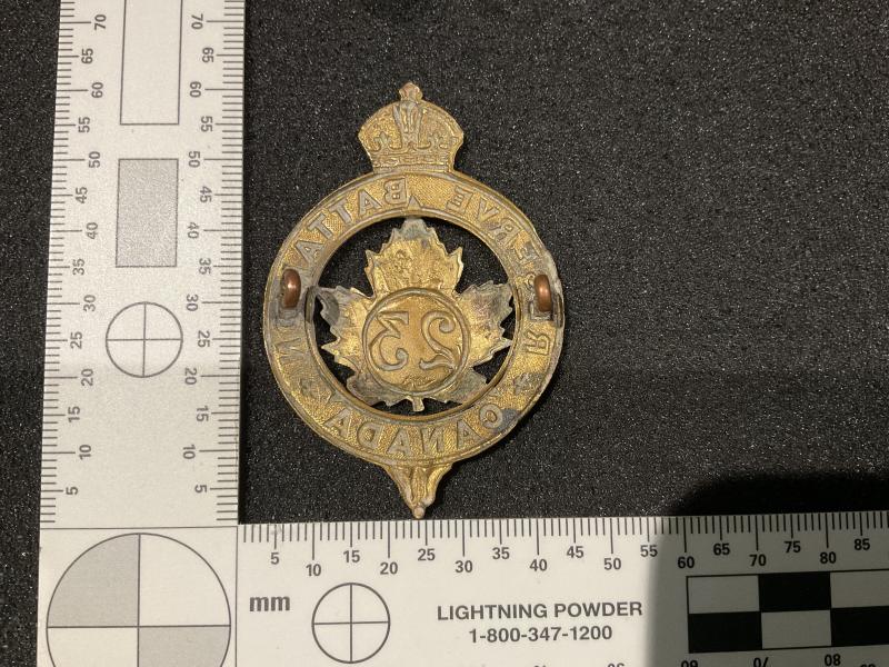 WW1 CEF 23rd Reserve Battalion (Montreal) cap badge