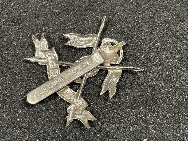 K/C 9th Lancers Chromed cap badge