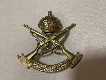 Gradia Militaria -  Boer War 3rd County of London (Sharpshooters) cap badge