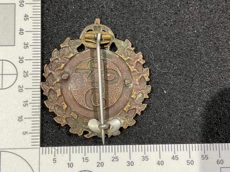 WW1 CEF 5th Canadian Railway Troops cap badge