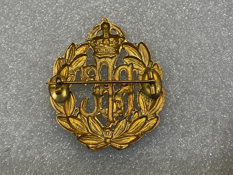 WW1 R.F.C Cap badge, turned into a gilded brass sweetheart
