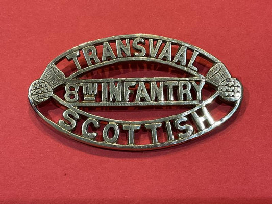 Gradia Militaria -  WW1 8th Infantry Transvaal Scottish shoulder title