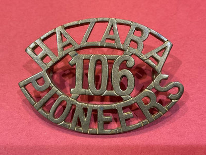 Gradia Militaria -  Indian 106th HAZARA PIONEERS shoulder title