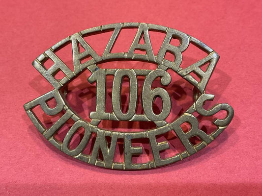 Gradia Militaria -  Indian 106th HAZARA PIONEERS shoulder title