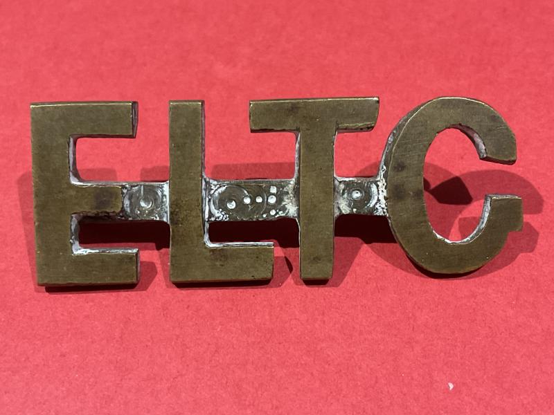 Gradia Militaria -  Boer War E.L.T.G (East London Town Guard) brass title