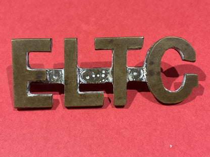 Gradia Militaria -  Boer War E.L.T.G (East London Town Guard) brass title