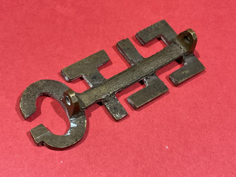 Boer War E.L.T.G (East London Town Guard) brass title