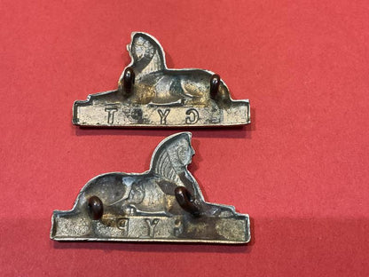 The South Wales Borderers Prec 1957 collar badges