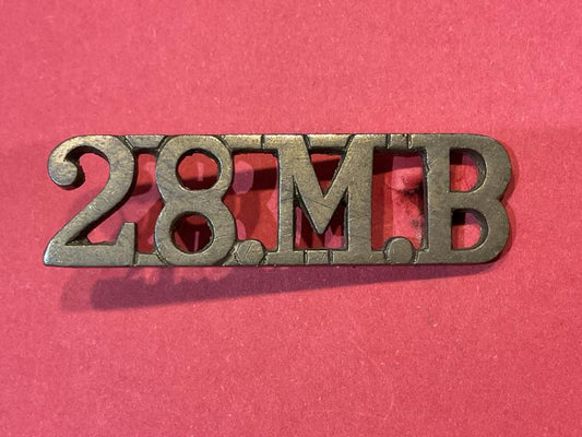 Gradia Militaria -  28M.B Indian Army 28th Mountain Battery shoulder title
