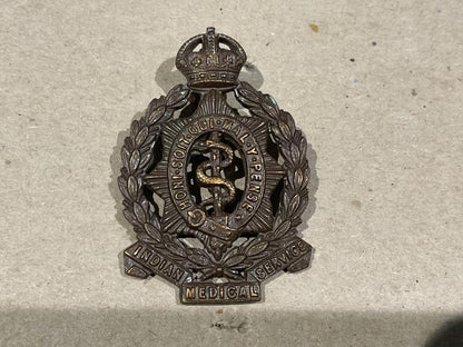 Gradia Militaria -  WW1/2 Indian Medical Service (IMS) O.S.D cap badge