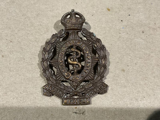 Gradia Militaria -  WW1/2 Indian Medical Service (IMS) O.S.D cap badge