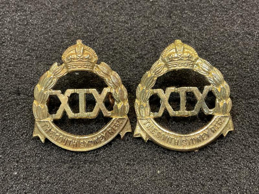 Gradia Militaria -  WW2 19th Infantry Battalion, The South Sydney Regt collars