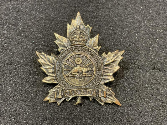 Gradia Militaria -  WW1 CEF Overseas Railway Construction Corps collar badge