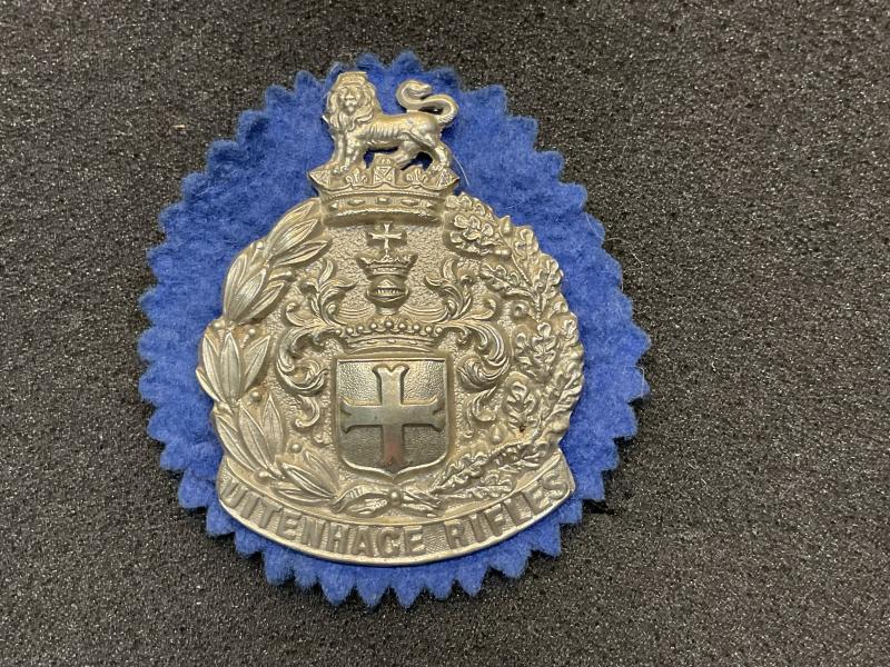 Gradia Militaria -  S.A UITENHAGE RIFLES slouch hat badge 1897-1902