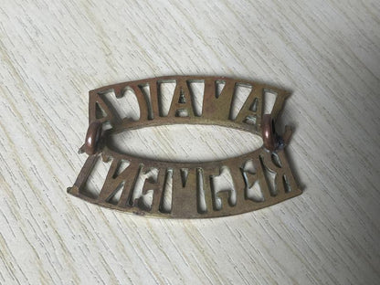 JAMAICA REGIMENT brass shoulder title