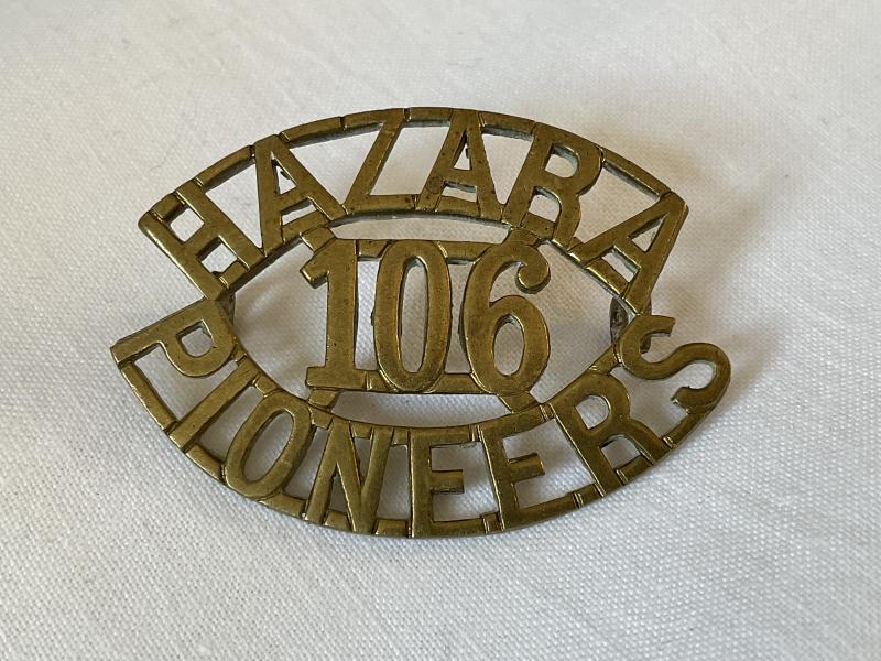 Gradia Militaria -  Indian Army 106th HAZARA PIONEERS shoulder title