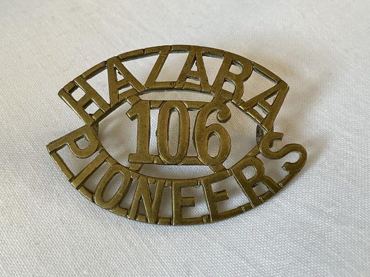 Gradia Militaria -  Indian Army 106th HAZARA PIONEERS shoulder title