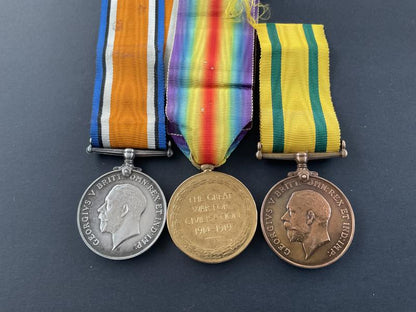 WW1 Territorial Force & pair to C.CAWOOD,RHA /MGC