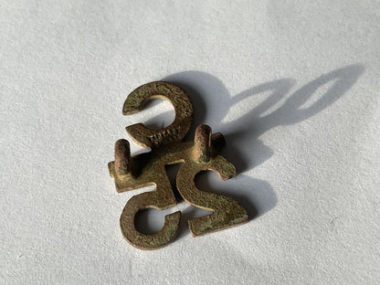 WW1 CEF 25th Inf Batt (Nova Scotia Rifles) excavated shoulder numeral