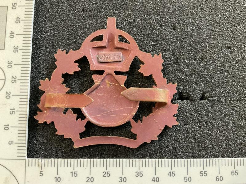 Canadian 44th Lincoln & Welland Regt O.S.D cap badge