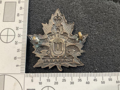 WW1 CEF 101st Infantry Batt (Winnipeg) cap badge
