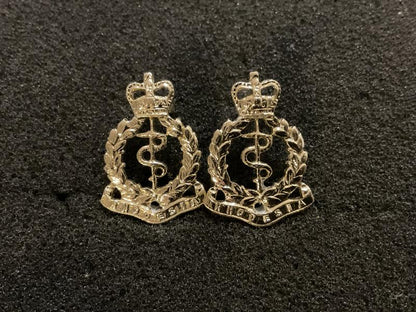 Gradia Militaria -  Rhodesian Army Medical Corps anodised collar badges