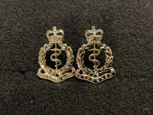 Gradia Militaria -  Rhodesian Army Medical Corps anodised collar badges