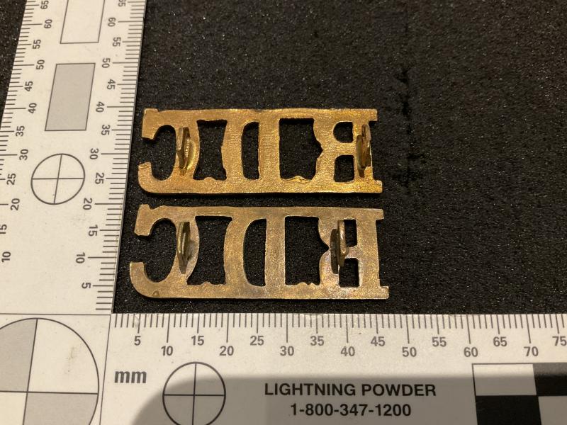 WW1 R.D.F (Royal Defence Corps) shoulder titles