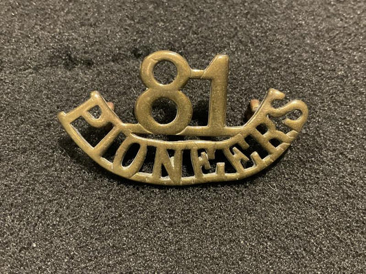 Gradia Militaria -  Indian Army, 81st Pioneers Regt 1903 -22