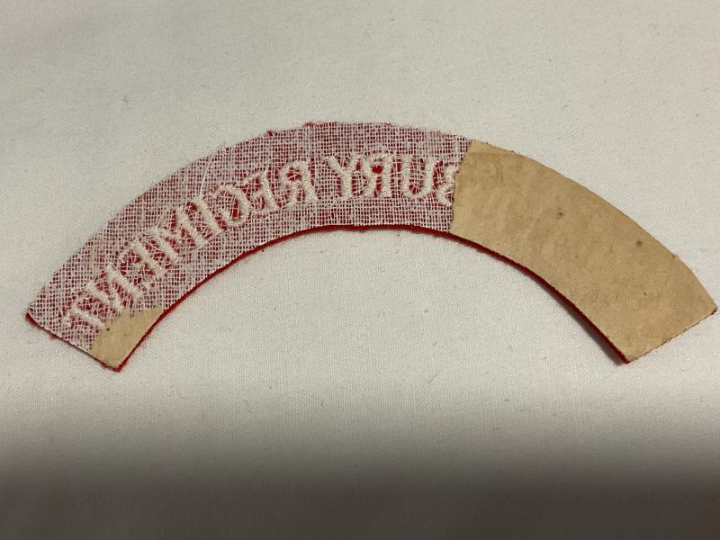 N.Z CANTERBURY REGIMENT cloth shoulder title