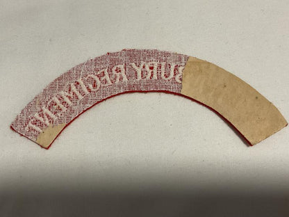 N.Z CANTERBURY REGIMENT cloth shoulder title