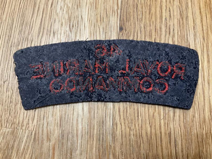 WW2 46 ROYAL MARINE COMMANDO cloth shoulder title