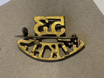 WW1 53rd SIKHS (Frontier Force) brass shoulder title