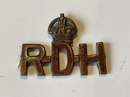 Gradia Militaria -  Indian Army Royal Deccan Horse (R.D.H) shoulder title