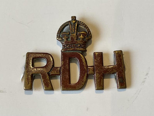 Gradia Militaria -  Indian Army Royal Deccan Horse (R.D.H) shoulder title